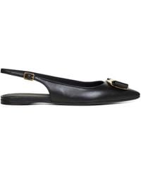 Ferragamo - Flat Slingbacks With Vara Plate - Lyst