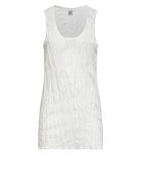 TOTEME - Crinkled Viscose Blend Knit Tank Top - Lyst
