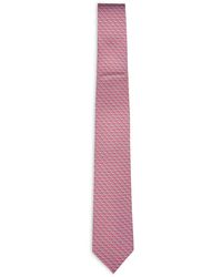 Ferragamo - Gancini Silk Twill Cerchio Tie - Lyst