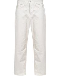 Haikure - Ivory Cotton Denim Logan Straight Jeans - Lyst