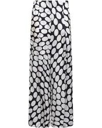 Dries Van Noten - Viscose Soft Ellipses-Printed Wide-Leg Trousers - Lyst