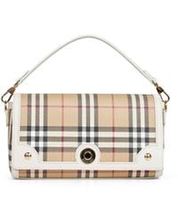 Burberry - Vintage Check Note Top Handle Bag - Lyst