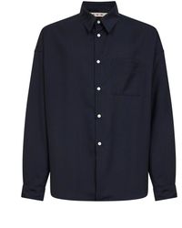 Marni - Dark Tropical Wool Long-Sleeved Shirt - Lyst