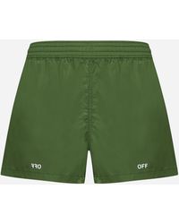 Off-White c/o Virgil Abloh - Off Logo Swim Shorts - Lyst
