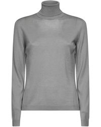 Blanca Vita - Sage Lightweight Virgin Wool Knit Turtleneck Sweater - Lyst