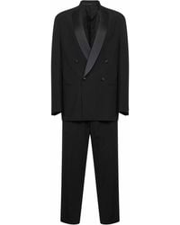 Giorgio Armani - Virgin Wool Crepe Double-Breasted Tuxedo Suit - Lyst
