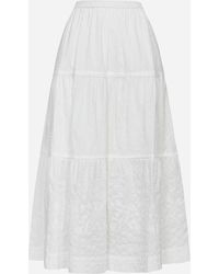 See By Chloé Lace Cotton Maxi Skirt - White