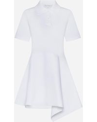 JW Anderson - Asymmetric Cotton Polo Dress - Lyst
