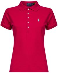 Polo Ralph Lauren - Fuchsia Cotton Piquet Slim-Fit Polo Shirt - Lyst