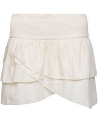 Isabel Marant - Marant Etoile Ecru Gauze Dejha Mini Skirt - Lyst
