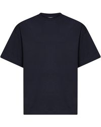 Jil Sander - Midnight Cotton Boxy T-Shirt With Logo - Lyst