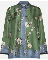 Max Mara - Fashion Print Silk Shirt - Lyst