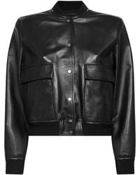 Salvatore Santoro - Plongé Nappa Leather Bomber Jacket - Lyst