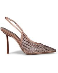 Le Silla - Mordore Gilda 100 Mm Jewelled Slingbacks - Lyst