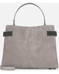 Brunello Cucinelli - Suede Large Handbag - Lyst