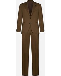 Lardini - Single-breasted Linen Suit - Lyst