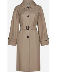 Max Mara The Cube - Cotton-blend Single-breasted Trench Coat - Lyst