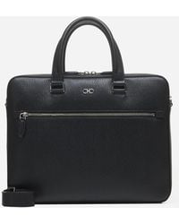 Ferragamo - Black Gancini Business Bag - Lyst