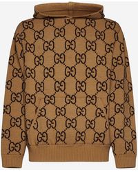 Gucci - GG Wool Hooded Sweater - Lyst
