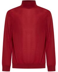 D 40 - Virgin Wool Mock Neck Sweater - Lyst