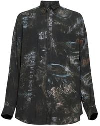 Balenciaga - Cocoon Washed Crayon Allover Shirt - Lyst