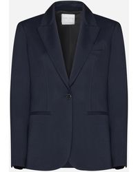 Forte Forte - Viscose And Wool Single-breasted Blazer - Lyst