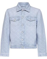 CASABLANCA - Denim Washed Monogram Jacket - Lyst