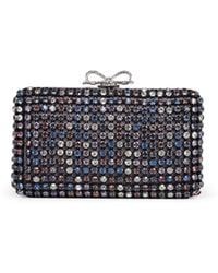 Self-Portrait - Self Portrait Multi Crystal Chainmail Clutch Bag - Lyst