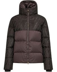 Fendi - Ff Nylon Hooded Down Jacket - Lyst