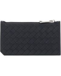 Bottega Veneta - Intrecciato Piccolo Leather Zip Card Case - Lyst