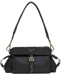 Prada - Borsa A Spalla Prada Explore Medium Nera - Lyst