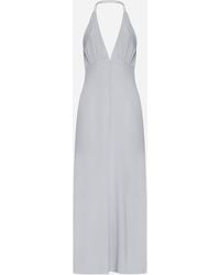Totême - Halter Long Silk Dress - Lyst