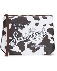 MC2 Saint Barth - Aline Cow-Print Clutch Bag<Br - Lyst