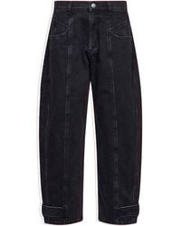 Isabel Marant - Cotton Denim Leya Barrel Jeans - Lyst