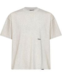 Represent - Cream Cotton Micro Owners Club T-Shirt<Br - Lyst