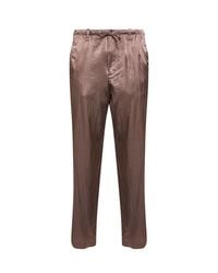 Dries Van Noten - Old Rose Viscose And Cotton Straight-Leg Trousers - Lyst