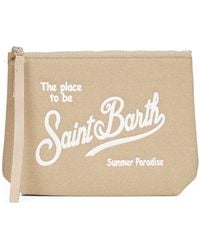 MC2 Saint Barth - Aline Embroidered Clutch Bag - Lyst