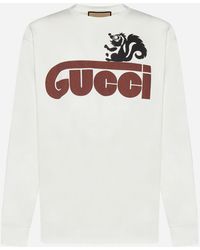 T-shirt a manica lunga da uomo di Gucci | Lyst