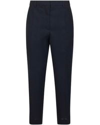 Prada - Virgin Wool Rush Stitch Trousers - Lyst