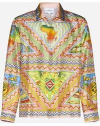 Casablanca - Freedom And Joy Silk Shirt - Lyst