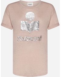 Isabel Marant - Koldi Linen T-shirt - Lyst