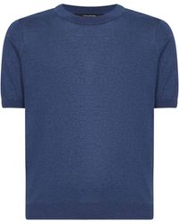 Tagliatore - Silk Knit Crewneck T-Shirt - Lyst