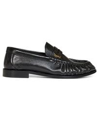 Saint Laurent - Shiny Nappa Leather Le Loafer Supple Loafers - Lyst