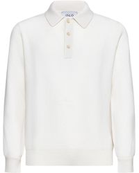 D 40 - English Rib Knit Polo Shirt - Lyst