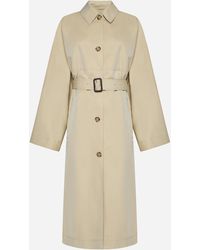 Totême - Cotton And Silk Trench Coat - Lyst