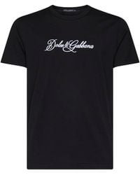 Dolce & Gabbana - T-Shirt Cotton Jersey - Lyst
