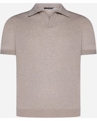 Tagliatore - Cotton Polo Shirt - Lyst