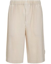 Homme Plissé Issey Miyake - Duomo Wear Or Wrap Bermuda Shorts - Lyst