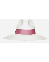 Borsalino Sophie Large Brim Panama Hat - Pink