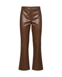 Max Mara - Mud Coated Jersey Smmsublime Slim-Fit Trousers - Lyst